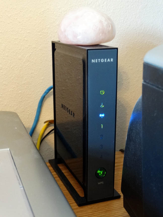 Photon Therapy Stone on Wi-Fi Box